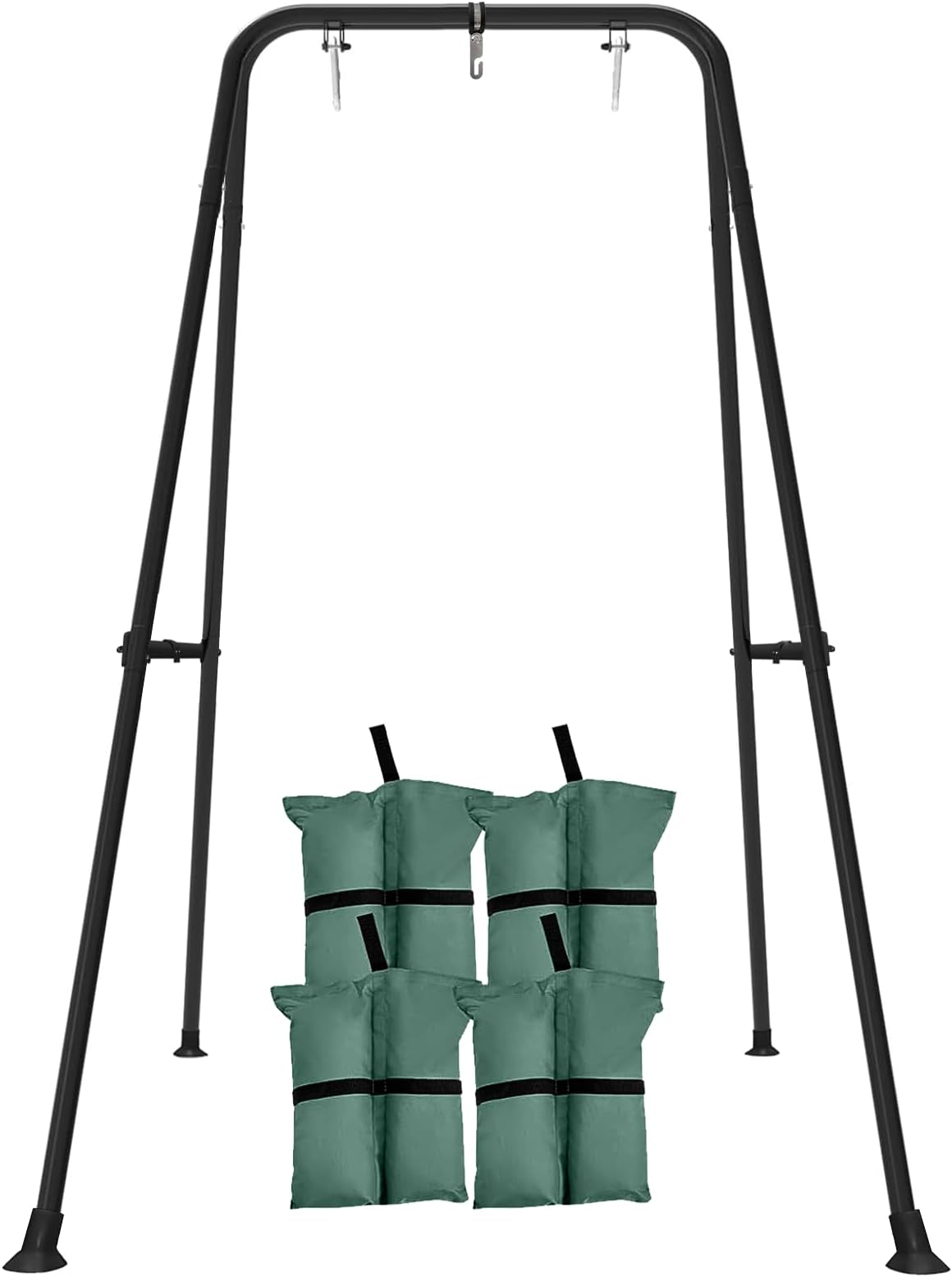 Swing Stand for Kids,Baby Swing Frame, Toddler A-Frame Metal Swing Set for Backyard, Outdoor Indoor use, Fits for Most of The Toddlers Swings (Dark Black)