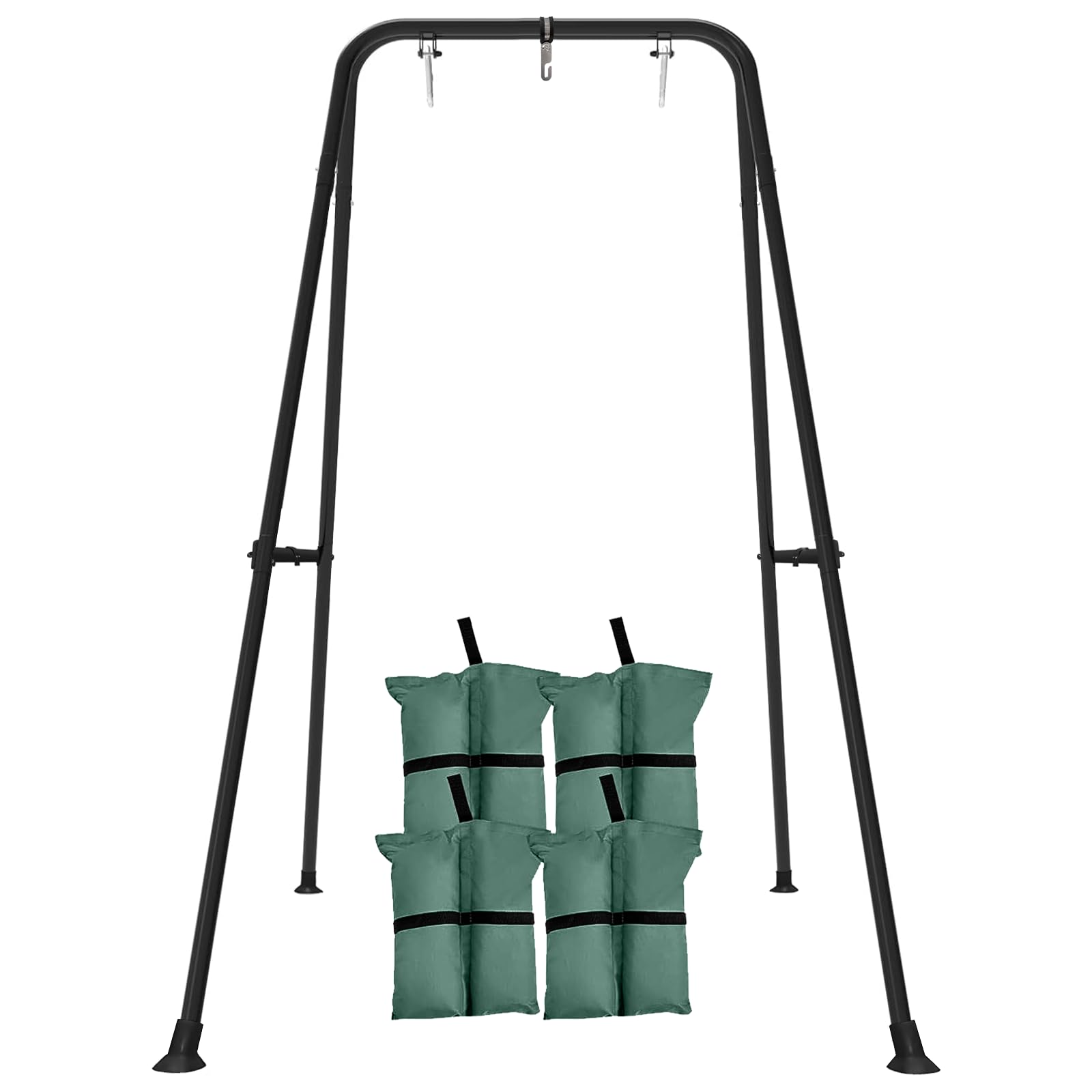 Swing Stand for Kids,Baby Swing Frame, Toddler A-Frame Metal Swing Set for Backyard, Outdoor Indoor use, Fits for Most of The Toddlers Swings (Dark Black)