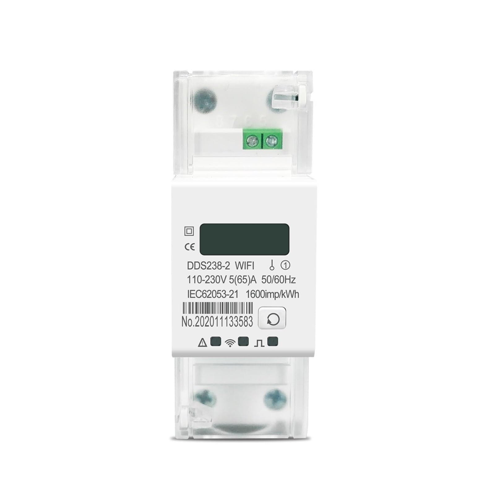 Medidor Inteligente Monitor De EnergíA Tuya Monofásico DIN Rail WiFi Medidor De Energía Inteligente Temporizador Monitor De Consumo De Energía Medidor De KWh Wattmeter
