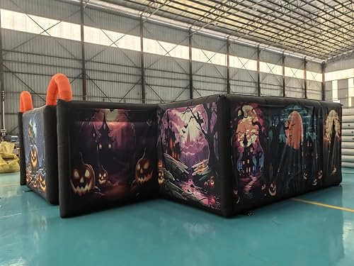 6x6m Inflatable Halloween Haunted House Maze Scary Inflatable Maze Game