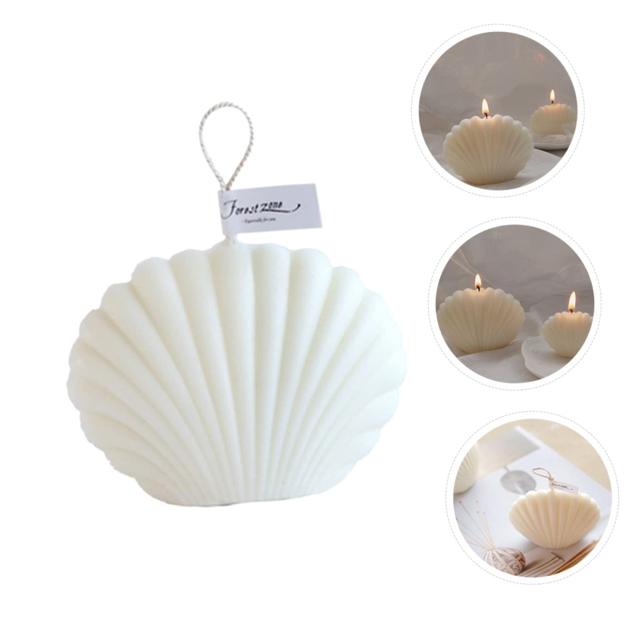 3 Stück Muschel Aromatherapie Ornamente Duftkerze Mit Muscheln Kerzen Muschel Conch Aromatherapie Kerze Einzeldocht Aromatherapie Kerze Wachs Aromatherapie Muschelkerzen
