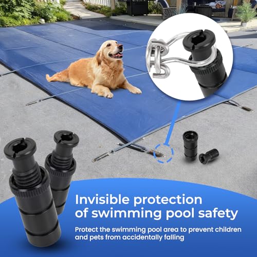 Anclajes para cubiertas de piscina 24 unidades miniatura 6