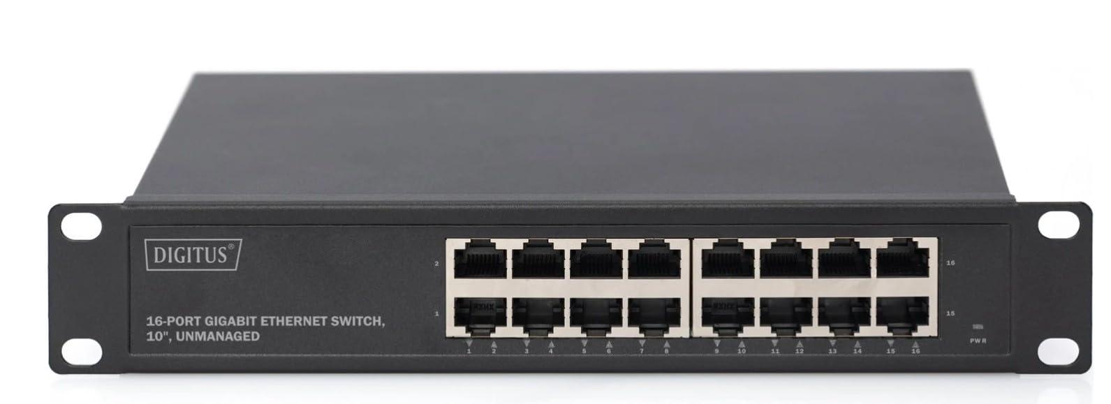 Digitus 10" Gigabit Ethernet Switch 16-Port Unmanaged DN-80115-1 Rackmontage