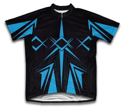 ScudoPro Blue Jet Short Sleeve Cycling Jersey for Youth - Size S