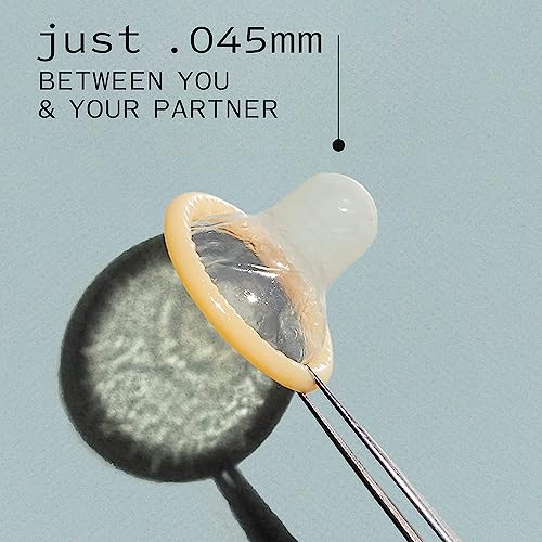 Kimono Microthin Plus Aqua Lube Condoms I Lubricated With Water Based Lube I Our Thinnest Condoms Ever I 5X Tested, Stronger, Reliable I Made With Odorless Premium Natural Latex I 24 Count #TOP1