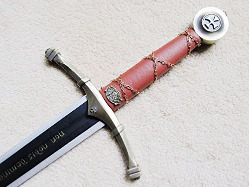 AIT Collectibles S0172 Deluxe Non Nobis Knight Templar Accolade Claymore Sword W/Wall Mount 44"
