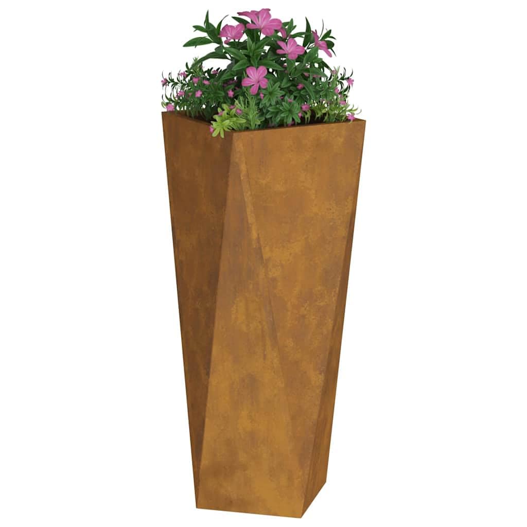 Generico Fioriera Ruggine 30 x 30 x 75 cm,Prato e Giardino,Giardinaggio,Vasi e fioriere-883778