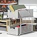 Simple Houseware 2 Tier Sliding Cabinet Basket Organizer Drawer, White