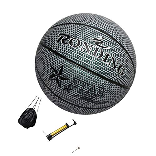 BESPORTBLE, 1 conjunto de bola esportiva luminosa de basquete com bolsa e pino de gás inflador para