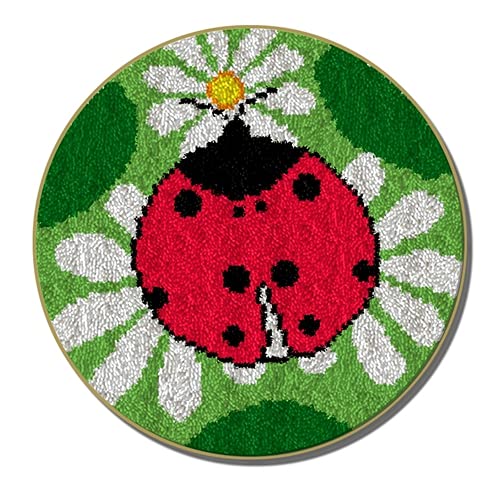 Knüpfhaken-Set, Elefanten-Muster, DIY-Teppich, Nadelarbeit, Zotteliger Kinderteppich, Muster,...