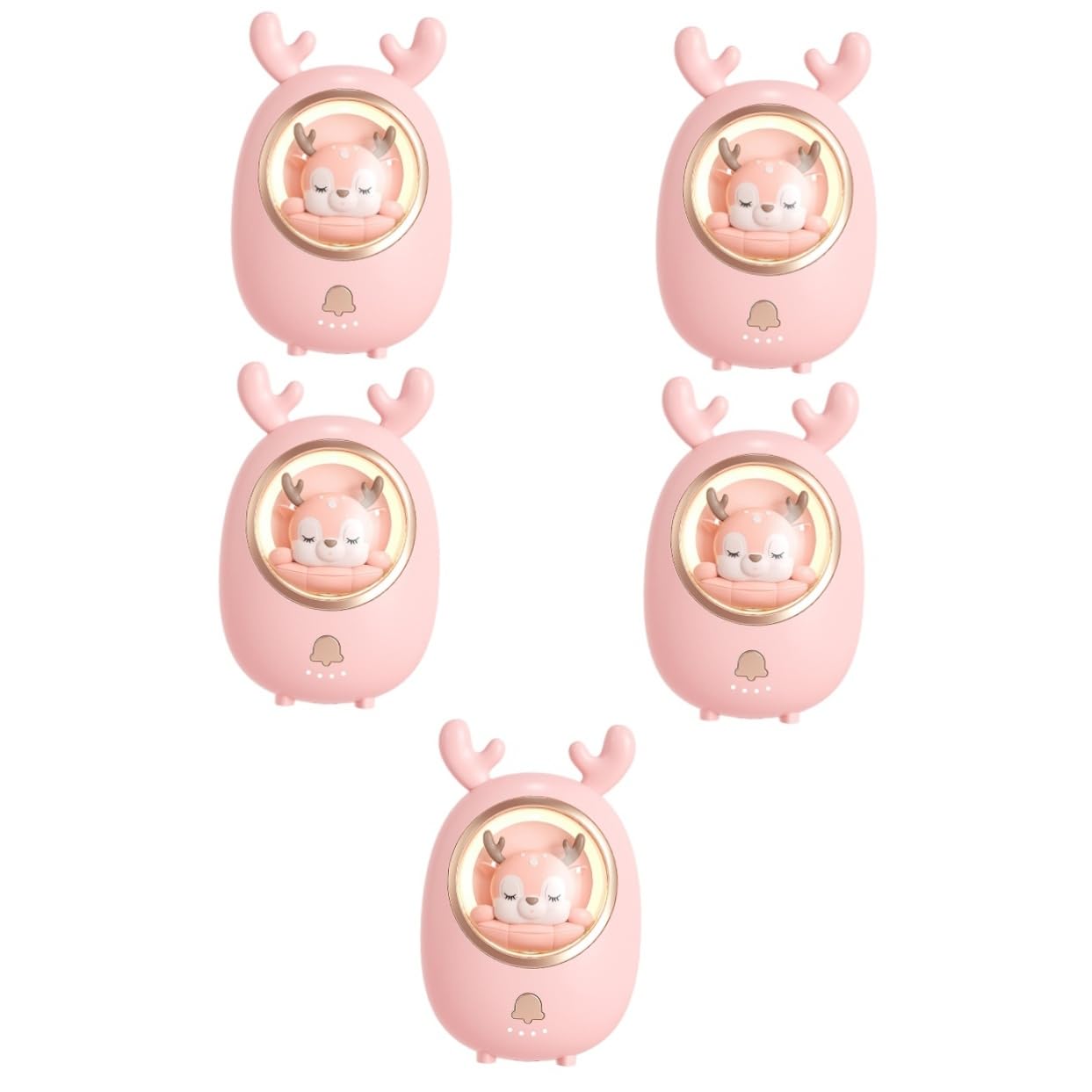 BESPORTBLE 5 Set Caldo Scaldamani Dei Cartoni Animati Scaldamani Usb Da Donna Ricaricabili Portatili Mini Power Bank e Abs