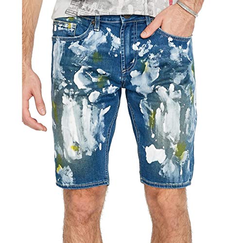 Buffalo David Bitton Mens Shorts Parker-X Denim Stretch Blue 40