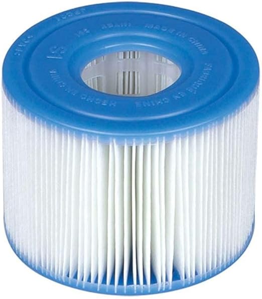 Intex 29001E PureSpa Type S1 Heavy Duty Easy Set Dacron Paper Hot Tub Spa Filter Replacement Cartridge for Various PureSpa Models, (24 Pack)