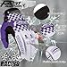 Fast passion Motorcycle Gloves for Men Women,Full Finger Mountain Dirt Bike,Motocross Gloves Anti-Slip MX MTB ATV BMX Road Racing,Biking,Riding Cycling (White/Purple01, L)