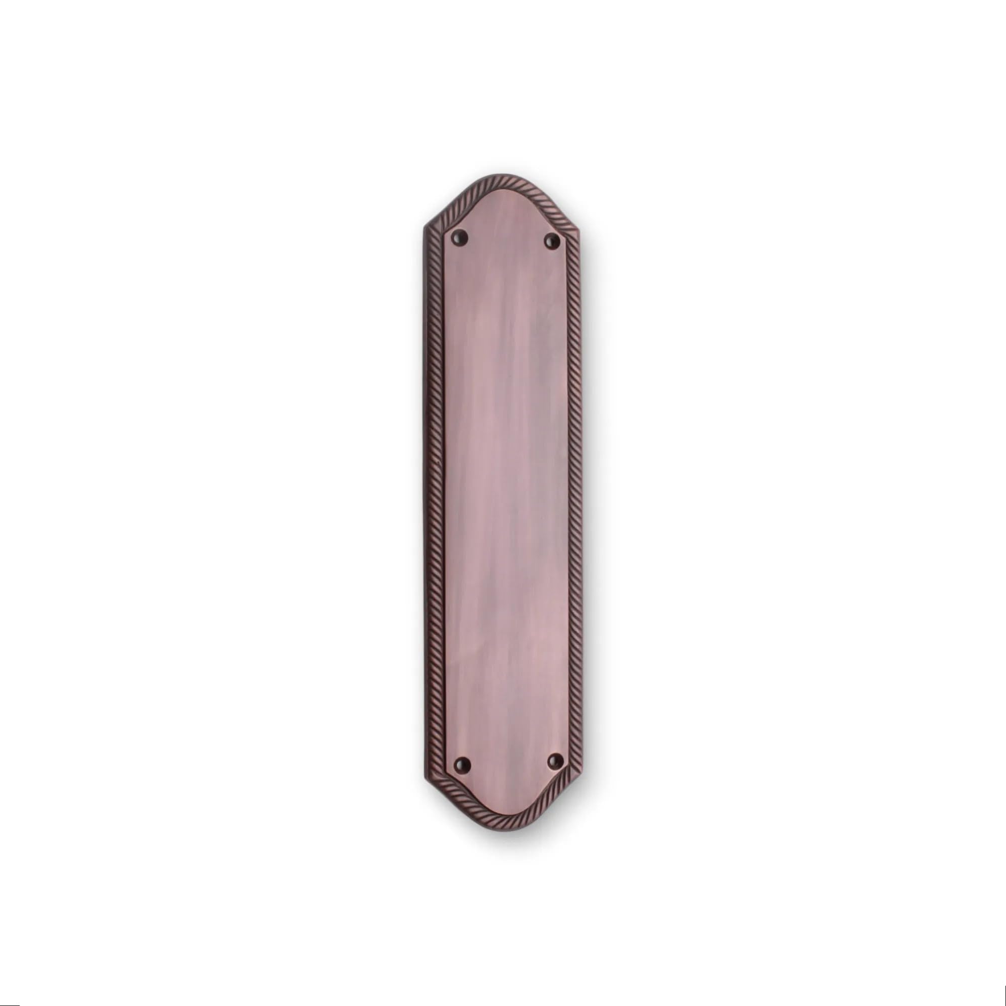 Plaque de poussée géorgienne en bronze vieilli pour porte élégante