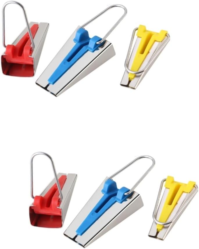 OSALADI 9pcs Bias Tape Maker Fabric Binding Patchwork Sewing Accessories Bias Binding Tools for Quilting and Crafting