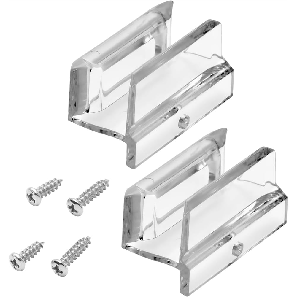 TOBEOME 2 Pack Sliding Shower Door Bottom Guide Sliding Door Sliding Track for Glass Shower Door Plastic Guide