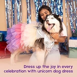   Dog-Dress-with-Lovely-Bow-Puppy-Dress-Pet-Apparel-Dog-Clothes-for-Small-and-Large-Dogs-and-Cats-XXL-Multi-Colored