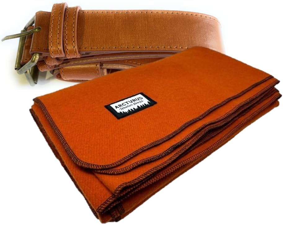 Arcturus Bundle Ember Wool Blanket and Blanket Strap Bundle