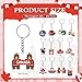 Nosiny 12 Pack Canada Keychain Acrylic Key Rings Maple Leaf Keychain Canada Gifts Souvenir for Women Men Collection Canadian Themed Party Decorations Purse Handbag Charm Pendant