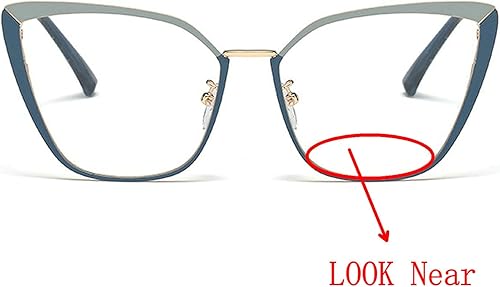 Miniatura 2 de mincl Gafas de lectura fotocromáticas para exteriores, lentes de metal con marco transparente para lectores femeninos bifocales