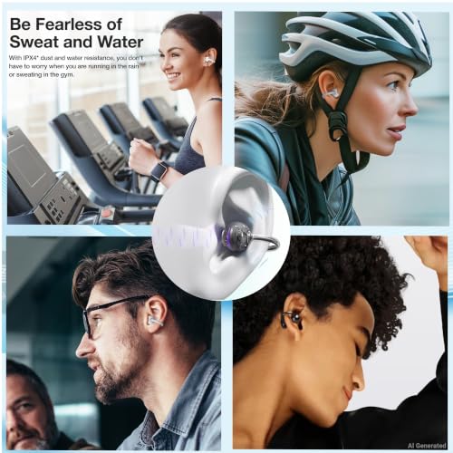 Image of SORA Open Ear Clip Earbuds 4.6g ENC Bluetooth 5.4 Work & Sports