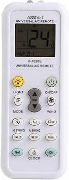 Universal Air Conditioning Remote Control White Portable Universal Intelligent Air Conditioner Remote Control Replacement Controller K1028E