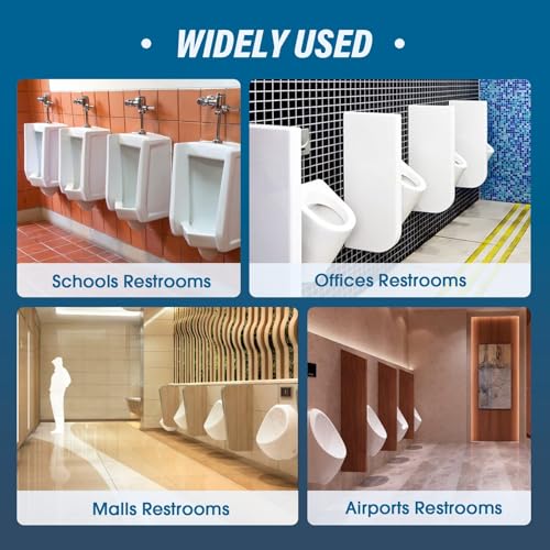 Image of 24Pcs Urinal Mats for Men Bathroom Commercial Urinal Floor Mats Urinal Pads for Mens Room Non Slip Splash Toilet Bulk Washable Disposable Large 17Inch x 20.5Inch