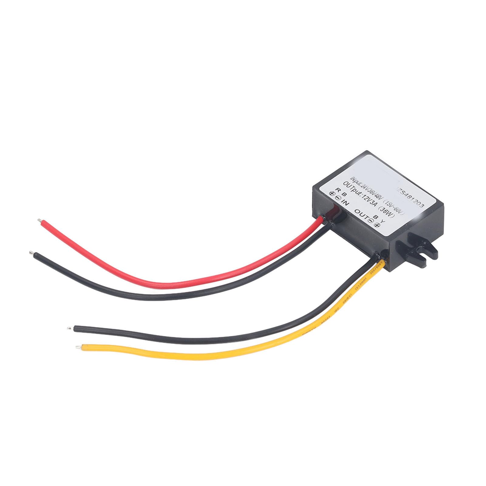 Super Cienki Regulator Napięcia DC 24 V 36 V 48 V 15-60 V do 12V3A o Mocy 36 W do Systemów Bezpieczeństwa Pojazdów