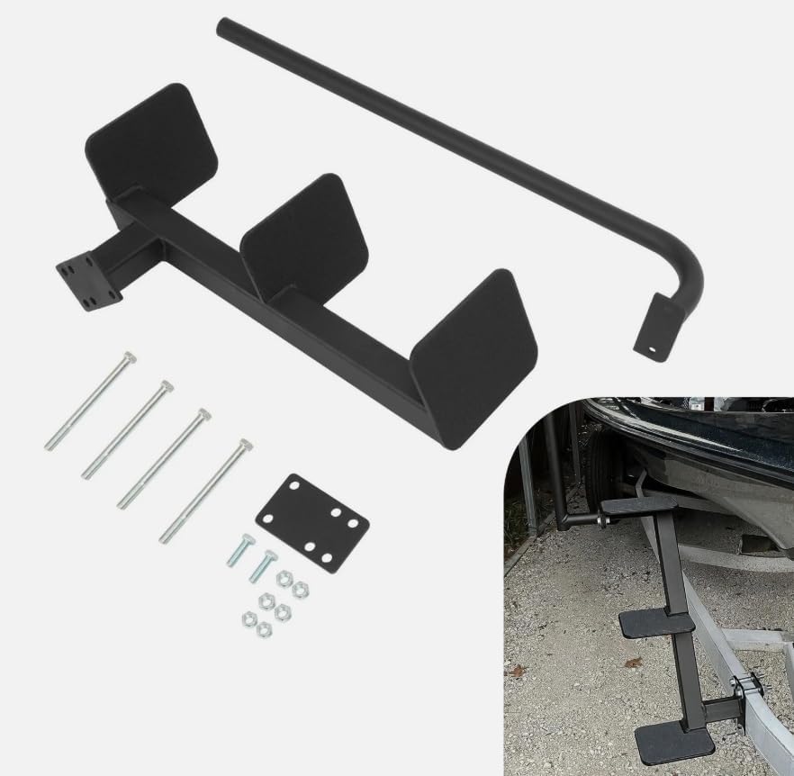 Boat Trailer Steps 3-Step Ladder 460 lbs Side Mount Trailer Step, Replacement for Universal OEM