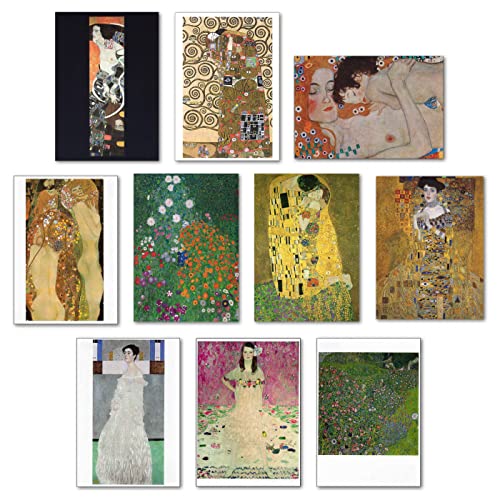 ポストカード アート10柄セット ハガキサイズ 名画 おしゃれ 郵便はがき メッセージカード コレクション 輸入商品