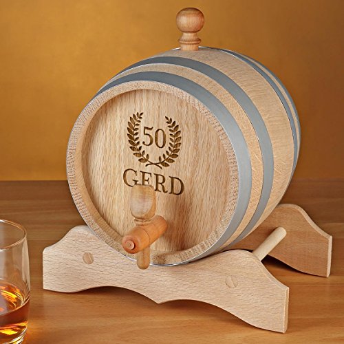 polar-effekt 2 Liter Holzfass Personalisiert mit Namens-Gravur - Originelles Geschenk - Eichen-Fass für Whisky oder Wein… – Bild 2