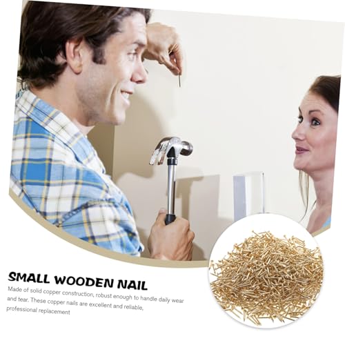 GANAZONO Clavos de Cobre para Carpintería, Paquete de 2625 Unidades, Tamaño Pequeño para Colgar Cuadros y Decoración de Hogar miniatura 3