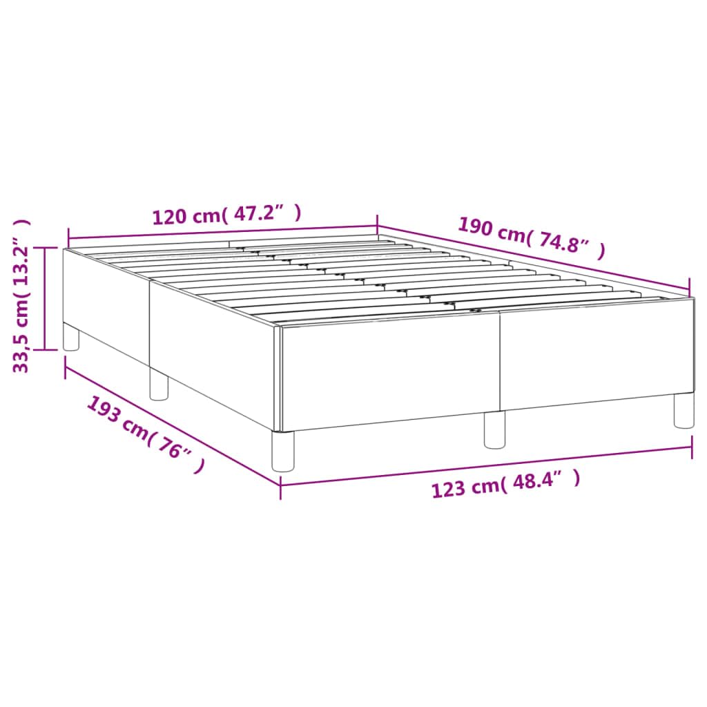 Velvet Bed Frame, 120x190 cm Dark Blue Single Platform Bed | Built with a solid pine wood frame and plywood slats, suitable for guest rooms and youth bedrooms.