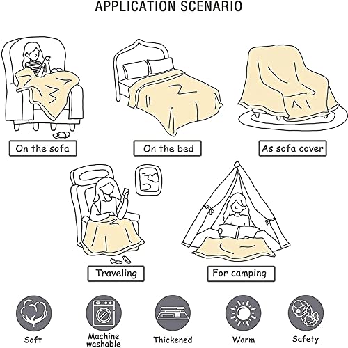 ENEN Coperta Invernale in Pile di Flanella