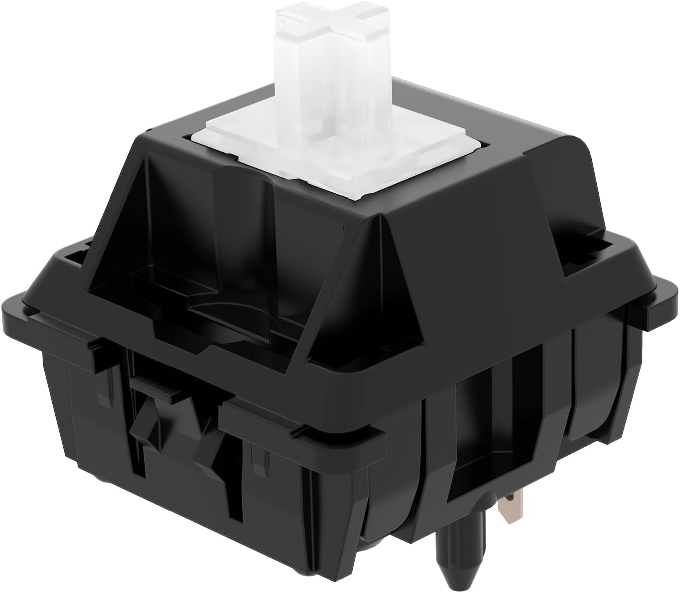 DUROCK POM Piano Linear Switches, 63.5g Keyboard Switch, Deeper Sound Super Smooth Performance 5 Pins Mechanical Keyboard Switches (POM Piano 63.5g Lubed, 90pcs)