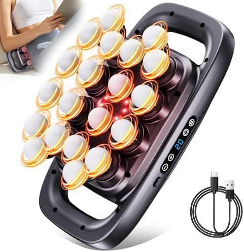 Cexovil Massagepistole mit 20 Köpfen | 3 Modi, 30 Stufen, großflächiges Tiefengewebe-Massagegerät, leise (35dB) für Sport-Regeneration und Verspannungslösung