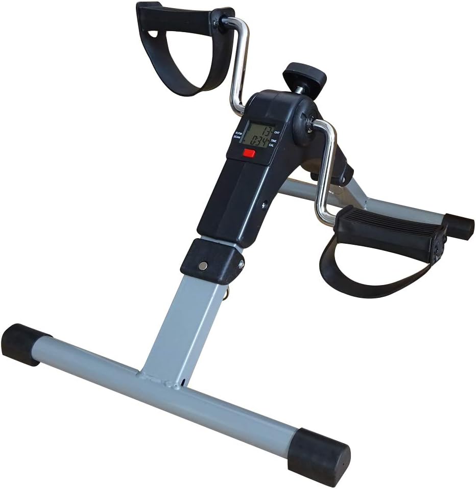 Mse Pedal Exercise Mini Bike / Cycle Aid With Adjustable Resistance Ab Care King Toner,Silver And Black