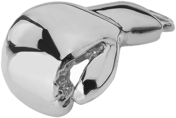 Fine 3D Boxing Glove Sports Charm Pendant Necklace in Solid Sterling Silver - Image 3