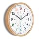 Cander Berlin MNU 11230 Wanduhr Kinder Holz 30,5 cm Lernen Lernzifferblatt Holzuhr lautlos geräuschlos leise Massivholz Holzrahmen Kinderzimmer ohne Tickgeräusche Junge Mädchen