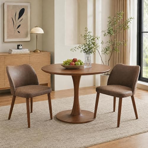 GarveeHome Wooden Upholstered Dining Chairs Set of 2 Modern Dining Chairs - image 1