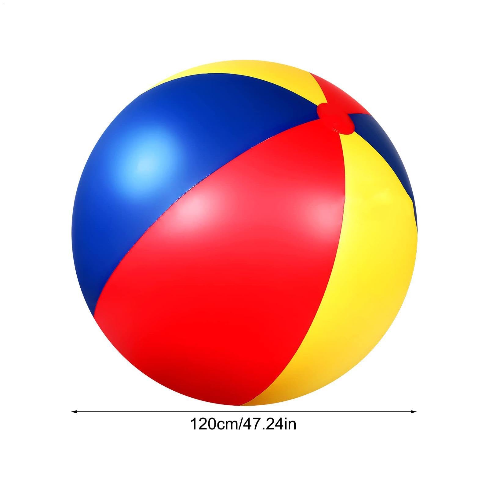 Großer Wasserball , Große – Poolpartybälle Regenbogenfarbener aufblasbarer | Ball, Sommer Wasserspielzeug bunt PVC, groß für Kleinkinder Sommerspiel Kinder | Multipurpose Outdoor Indoor Utility