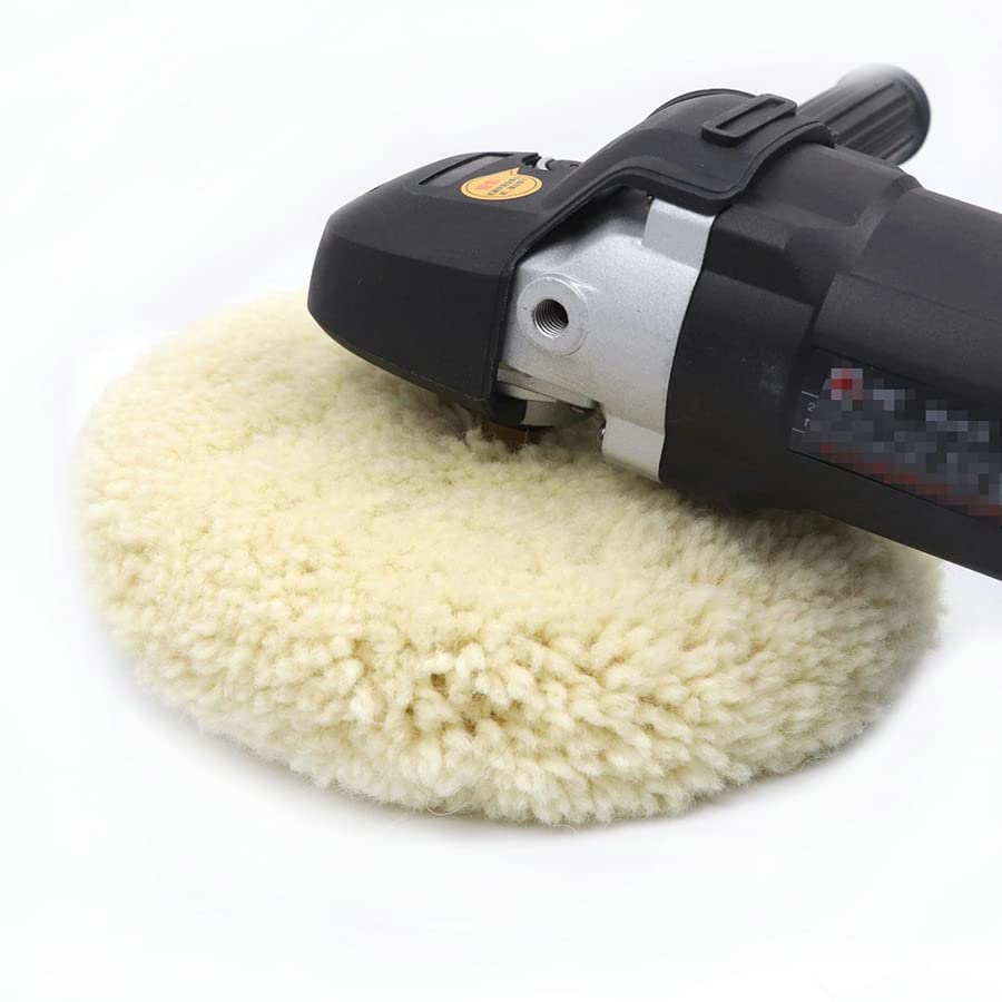 7 Pollice 180 MM Doppia Laccia Morbida Lana Pulita Lucidatura Pad Dischi Per Lucidare Spazzole Lucidatrice Per Auto Vernice Rettifica Ceretta