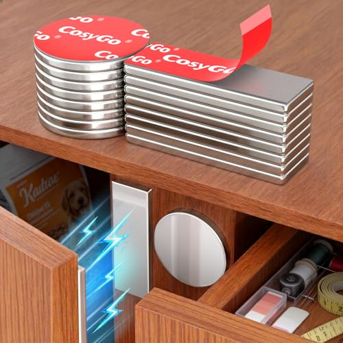 8 Pack Magnetic Door Catch No Drill Adhesive