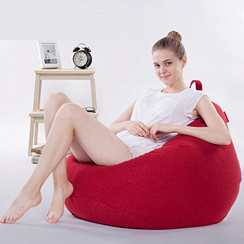 Ehonestbuy Large Bean Bag Chair Cover Kids' Stuffed Animal Storage Bags, Microfiber Cotton