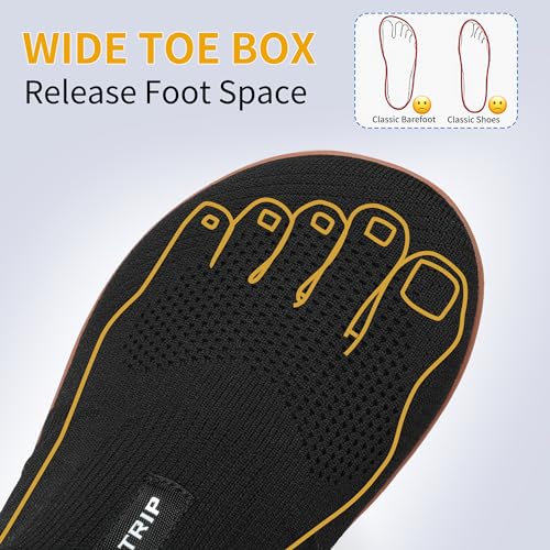 Men's Wide Slip On Minimalist Barefoot Walking Shoes Cross-Trainer Sneaker Lightweight Breathable Trail Running3