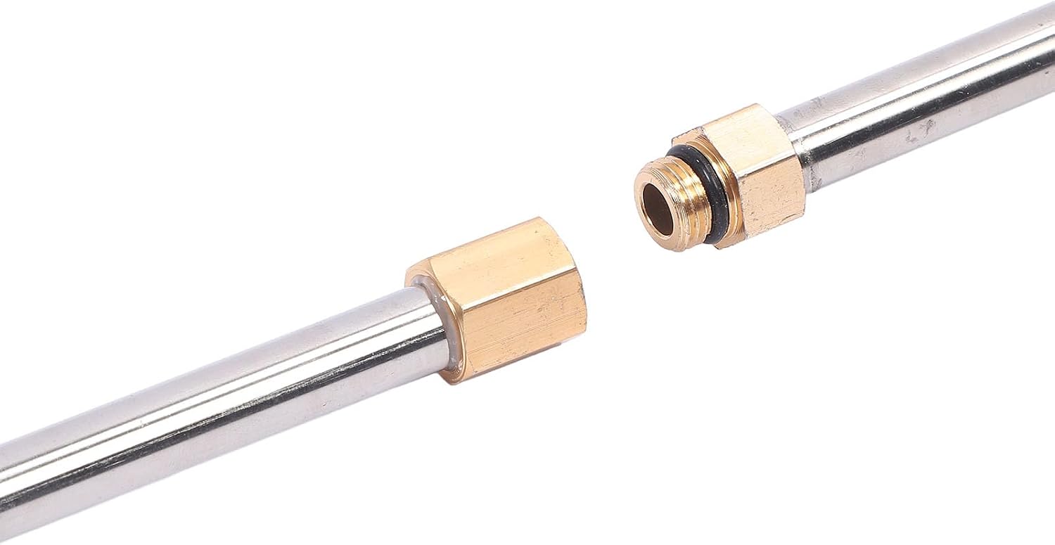 aqxreight Pressure Washer Extension Wand Kit with 4in Connector Spray Nozzle 30 Degree 90 Degree U Shape Curved Rod Power Washer Lance It Effortlessly or a Pressure Extension