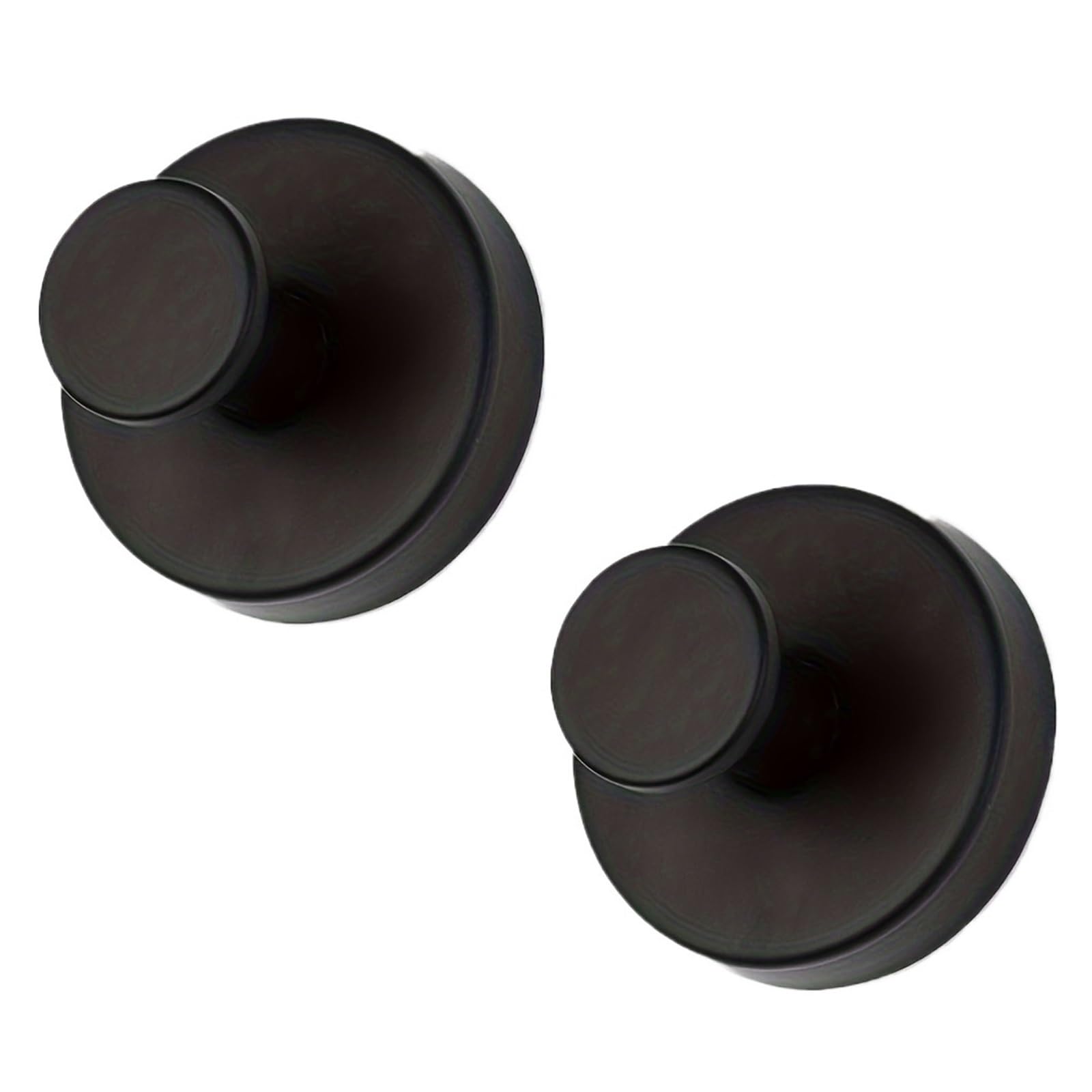 YUSUZH 8pcs Reusable Stainless Steel Suction Cup Hook Waterproof Wall Mount Hooks Punch-Free Kitchen Bathroom Hanger Towel Clothes for Bathroom & Kitchen(Black)