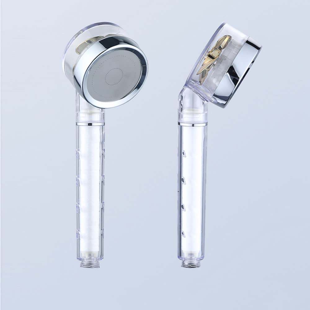 Pommeau de douche turbo économiseur d'eau avec filtre anti-calcaire blanc