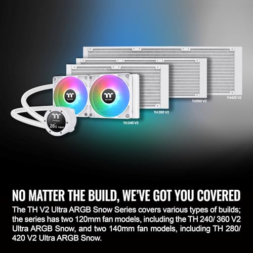 Image of Thermaltake TH360 V2 Ultra ARGB Sync Liquid Cooler Bundle with NZXT H6 Flow Compact Dual-Chamber Mid-Tower Case